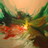 Acrylic paint on canvas 40″ x 40″ by Artist Gary Barnett Painted in 1979 in Waterloo Ontario