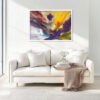 NE-0705 34″ x 48″ Acrylic paints on canvas by Artist Gary Barnett Painted in 1980 in Waterloo Ontario